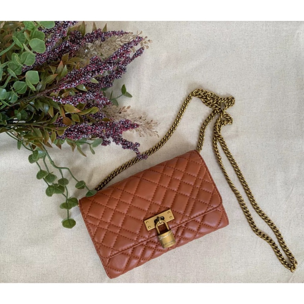 Kurt Geiger Brixton Lock Leather Shoulder Bag Brixton Lock